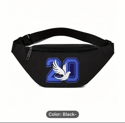 Zeta Phi Beta Founders Year Waist Bag Adjustable Shoulder Fanny Pack with Zipper