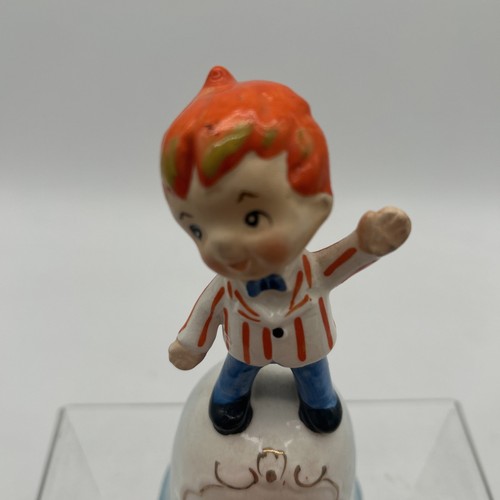 VINTAGE NEW YORK 1964-1965 WORLD'S FAIR SALT & PEPPER SHAKERS BOY & GIRL & Bell - Picture 4 of 13