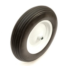14" PU 3.50-8 Garden Trailer Wheel Flat Free Tyre 16mm Bearings 90mm Hub Trolley