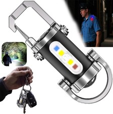 NEW Super Bright LED Mini Flashlight USB Rechargeable Pocket Keychain Torch