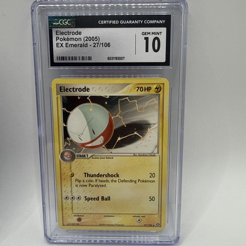 Electrode graded CGC 10 for sale on eBay
