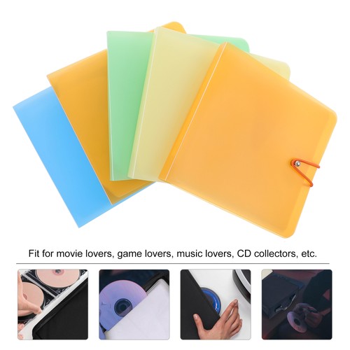 5 Pcs CD-Paket CD-Aufbewahrungshüllen DVD-Organizer Und -Speicher - Afbeelding 8 van 12