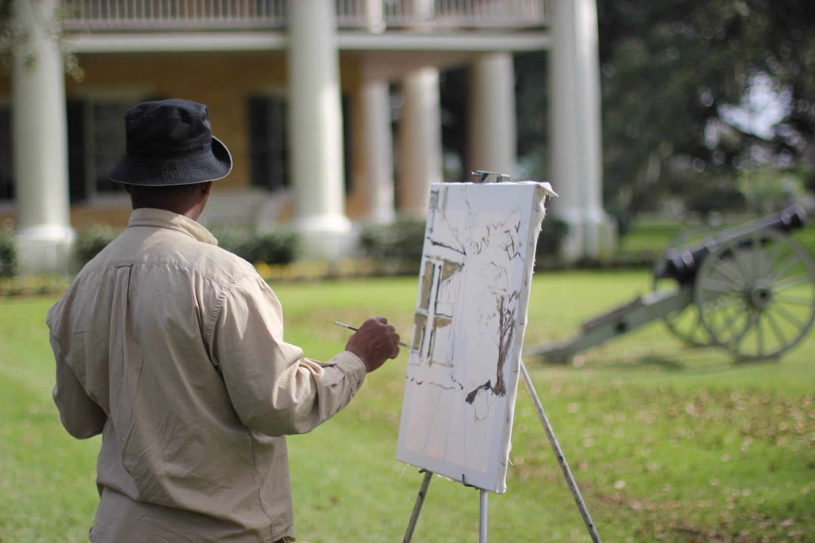 Plain Air By New Orleans Artist Wendell Haynes - Boats And Barrels Of The Keys