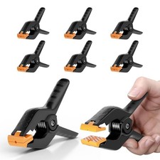 Emart Heavy Duty Muslin Spring Clamps, 4.5 Inch Photography Backdrop Clips - 6pc