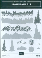 Retired Stampin' Up Mountain Air Reversible Stamps  Dies