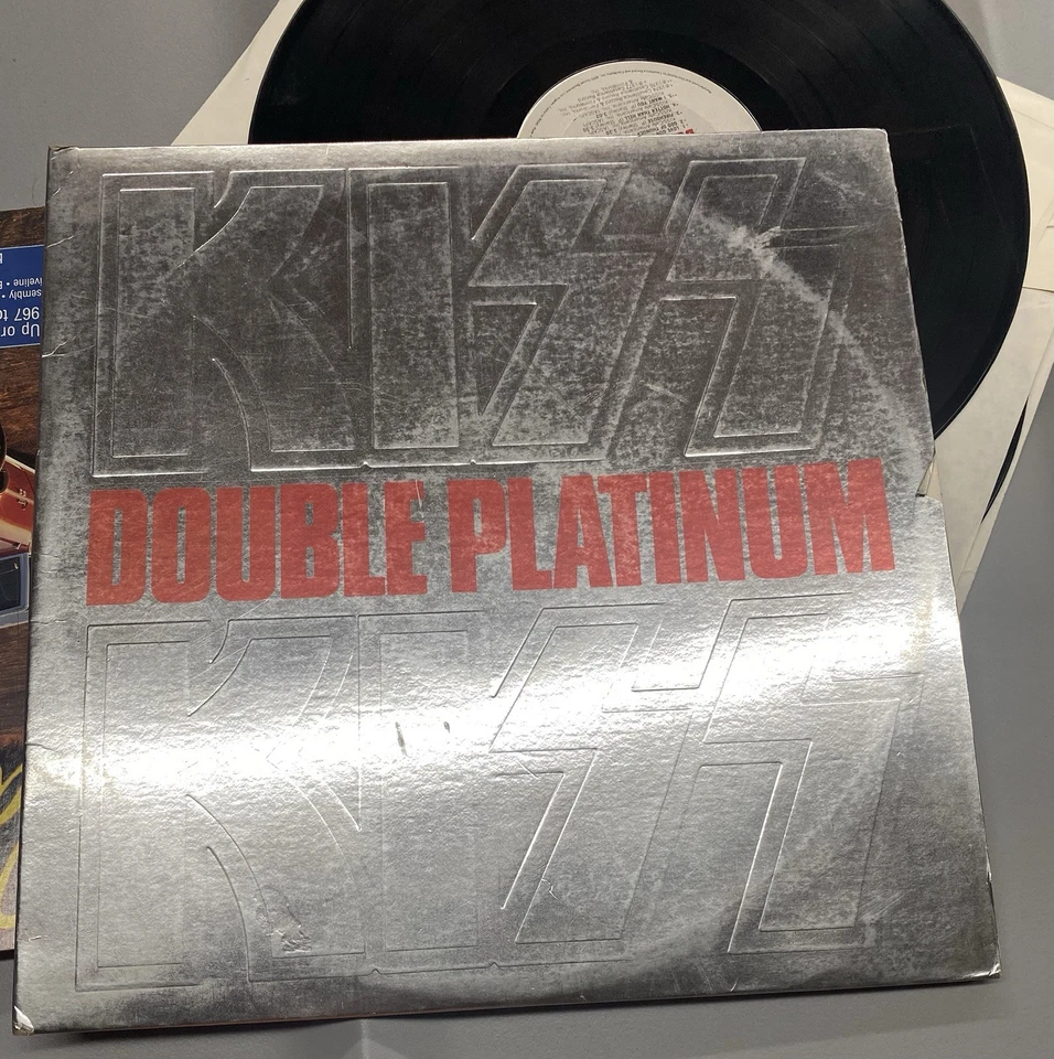 Vintage KISS Double Platinum Vinyl Record Album 1978 Hard Rock LP Casablanca - Image 2 of 4