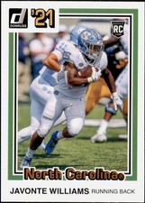 Javonte Williams 2021 Panini Rookie Cards Choose! Parallels Inserts Broncos UNC