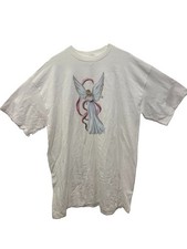 Vintage 90s Angel Wings Dove Single Stitch Graphic T-Shirt USA Made One Size