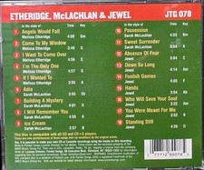 078 ETHERIDGE MCLACHLAN JEWEL POCKET SONGS JUST TRACKS CDGS KARAOKE LONG DRIVE