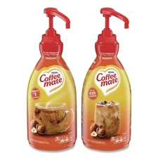 Coffee-mate 31831CT 1.5 L Liquid Coffee Creamer - Hazelnut (2/Carton) New