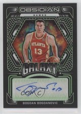 2021-22 Obsidian Galaxy Electric Etch Green 23/25 Bogdan Bogdanovic Auto 1l5g