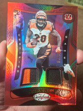 2021 PANINI CERTIFIED FOOTBALL CERTIFIED GAMERS MIRROR RED JOE MIXON /99 # 12