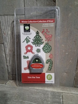 NEW SEALED CRICUT CARTRIDGE TRIM THE TREE GIFTS WITH KEYPAD OVERLAY & MANUAL LIM