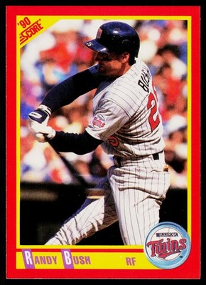 Randy Bush, 1990 Score, #278, Minnesota Twins,