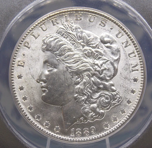 1889 "P" Morgan SILVER Dollar $1 ANACS MS62 #852 Unc Uncirculated ECC&C, Inc.