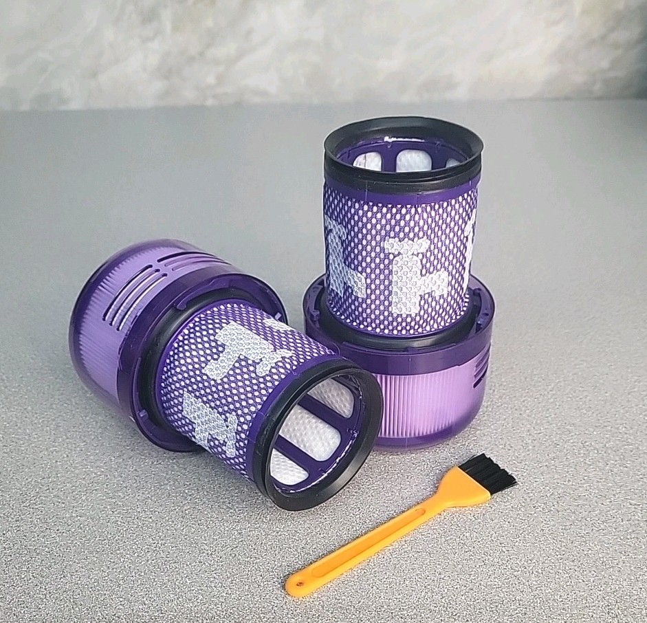 2 Pack Dyson V12 Detect Slim & V12 Slim Vacuum Filter Replacement