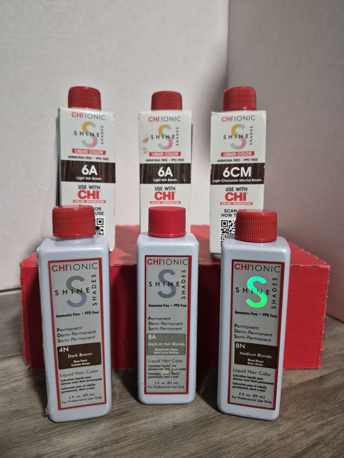 (3 Oz.) Lot Of 6 Asst Shades