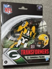 Transformers NFL Series TUNDRA PRIME Green Bay Packers Robot to Helmet In Stock