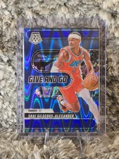 2024-25 Give and Go Shai Gilgeous-Alexander #2 Seismic Blue Mosaic Prizm /149
