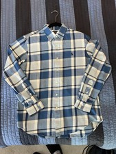 Ralph Lauren Blue Plaid Long Sleeved Button Down, Size Medium, Classic Fit