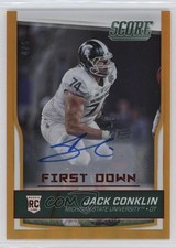 2016 Score Rookies Jumbo First Down Signatures 4/5 Jack Conklin #389 Auto nd3