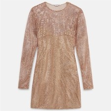 NWT Stella McCartney Crystal Mesh Silk Mini Dress $4,900 46