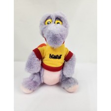 1982 Disney Parks Figment Purple Dragon Epcot 7" Plush Stuffed Animal Toy