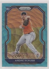 2021 Panini Prizm Teal Wave Prizm Andre Scrubb #54 0b3