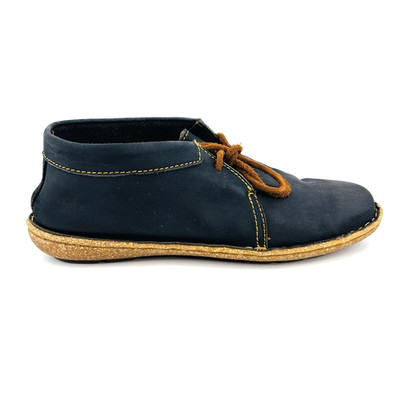 Womens 9.5 Born Nuala Booties Blue Nubuck Suede Leather 