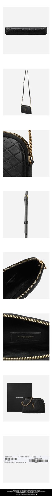 Borsa a tracolla Saint Laurent Gaby nera 73367 1EL07 1000 79434151