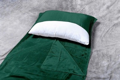 Single Pure Silk Sleeping Bag Liner for Camping Hiking Hostel Travel