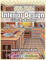 Interior Design Adult Color By Number Coloring Book Color Questopia Taschenbuch