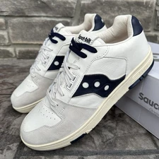 Men's Saucony Sonic Low Casual Suede Shoes / Beige Blue / S70788-2 / Size 13