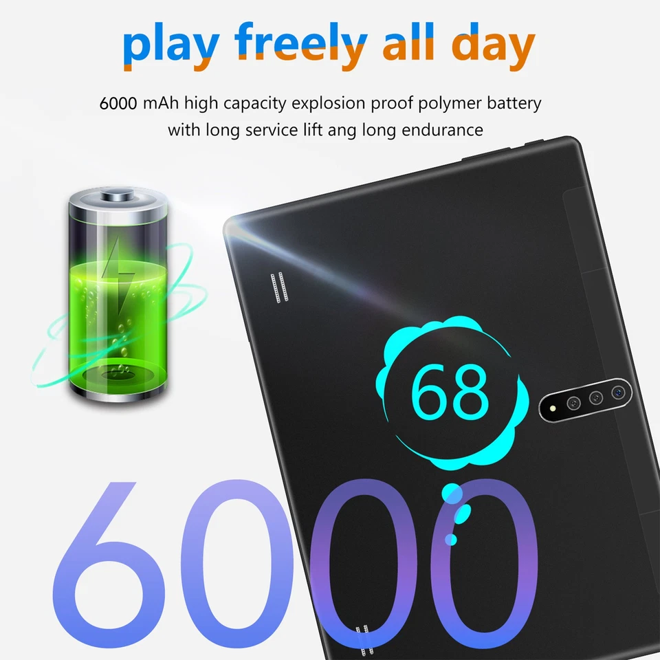 For 10.0 Tablet 10.0 Inch 3GB RAM 32GB ROM 8 Core CPU 2.0Ghz Dual SIM I☚ - Image 4 of 4