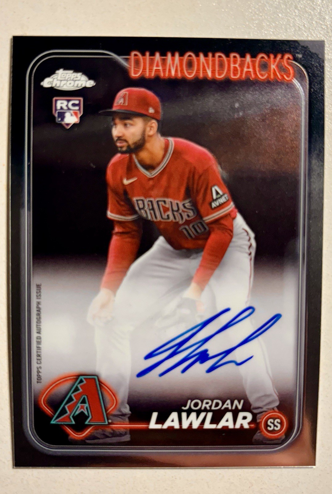 2024 Topps Chrome - Rookie Autographs Jordan Lawlar #RA-JLA (AU, RC)