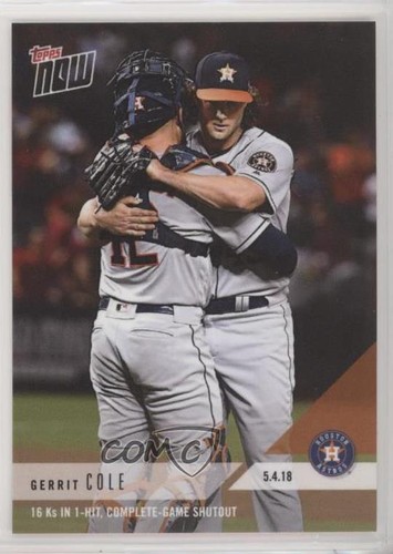 2018 Topps Now 172 Gerrit Cole