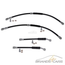 ATEC 4x BREMSSCHLAUCH VORNE + HINTEN FÜR AUDI A3 Q3 SEAT LEON SKODA OCTAVIA