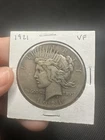 1921 Peace Silver Dollar $1 Choice VF Very Fine Better Grade Key Date