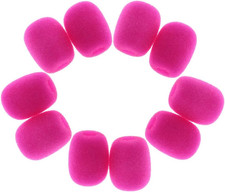 10Pcs Lapel Headset Microphone Windscreens Foam Microphone Covers, Mini Size, Fu