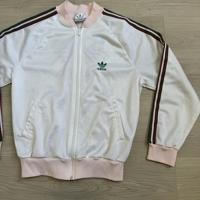 Vtg 80 Adidas Trefoil Track Jacket ATP Keyrolan Arnel Triacetate
