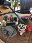 Vintage Playmobil 3789 Rescue Helicopter W  Accessories 1980’s Complete  Toy