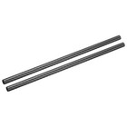 2Pcs Carbon Fiber Tubes 10x12x330mm Matte Surface 3K Roll Wrapped for Airplane
