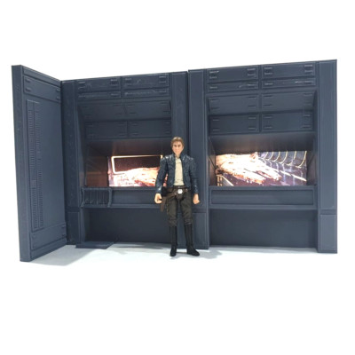 Death Star Control Room 327 Windows Diorama for 3.75 inch figure