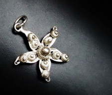 Ciondolo Baschiera Caterina Arts&Crafts argento 800 stella orafo punzone antico