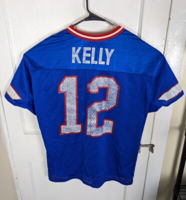 Vintage 90s Jim Kelly #12 Buffalo Bills Jersey XL USA Made