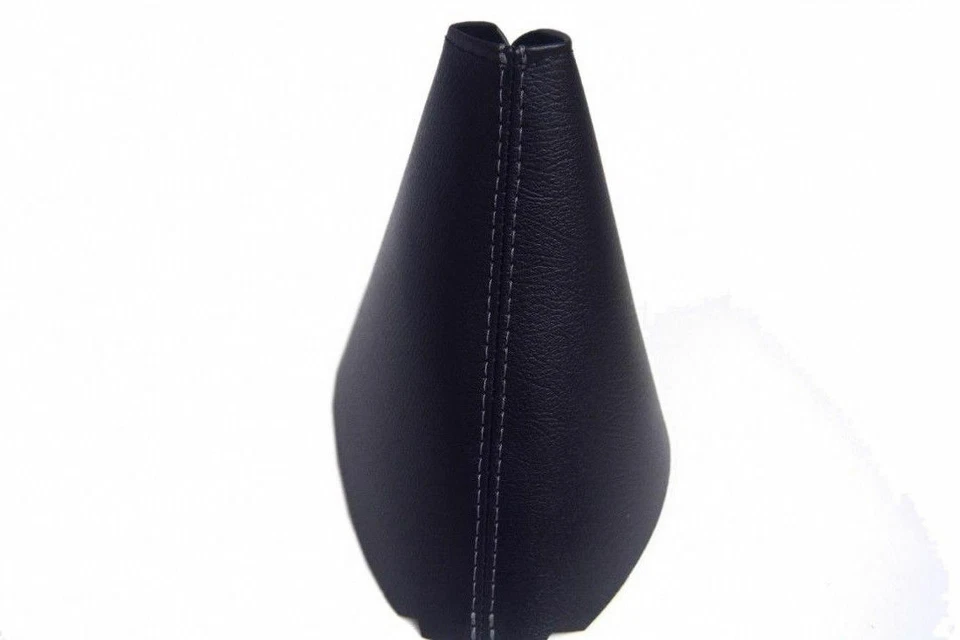 Fits 2014-2019 Toyota Corolla Synthetic Leather E Brake Boot Cover Gray Stitch - Image 2 of 4