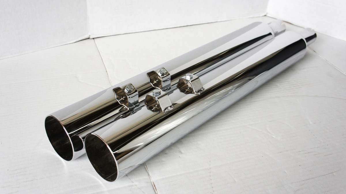 Jones Exhaust Full Boar Straight Cut Slip-On Muffler No Baffle
