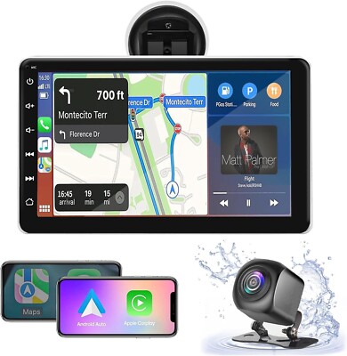 Wireless Carplay&Android Auto,7'' HD IPS Touchscreen with Mirror Link