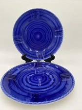 Primitive Artisan Inc. Set of 2 Cobalt Blue 10.25" Ceramic Plates Philippines