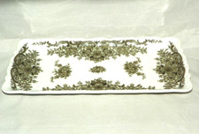 längliche Kuchenplatte, Königskuchenplatte 27,5 x 14 Seltmann Barock Rheingau